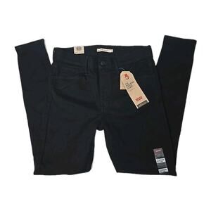 Levi's 520 High-Rise Super Skinny Women's Jeans 12 Med 31x30 Black Denim NWT